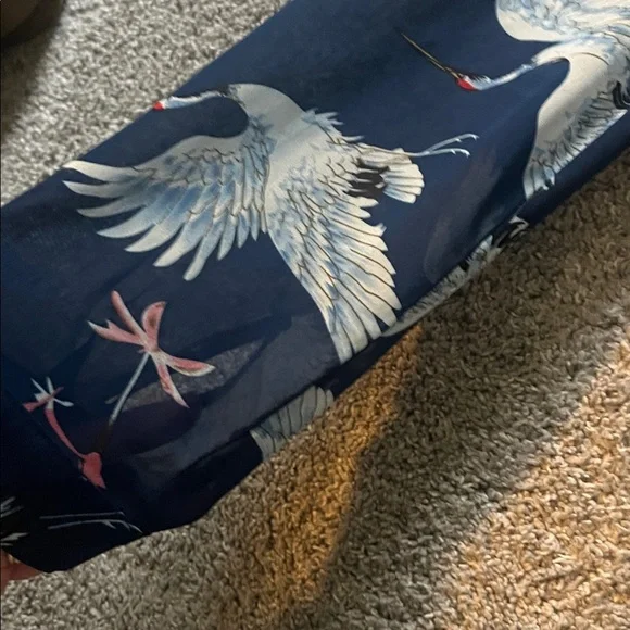 Sunny Blue Dress with Bird Design - Picture 4 of 6